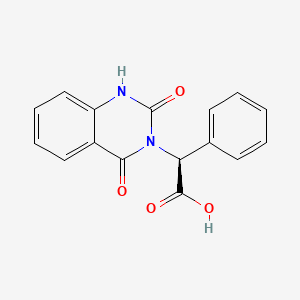 molecular formula C16H12N2O4 B2750394 (2S)-(2,4-dioxo-1,4-dihydroquinazolin-3(2H)-yl)(phenyl)ethanoic acid CAS No. 2108609-19-2