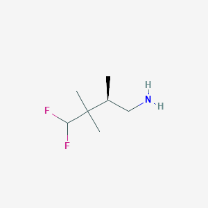 (2R)-4,4-Difluoro-2,3,3-trimethylbutan-1-amine