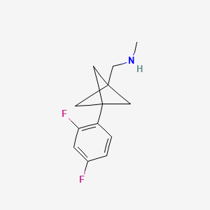 1-[3-(2,4-Difluorophenyl)-1-bicyclo[1.1.1]pentanyl]-N-methylmethanamine