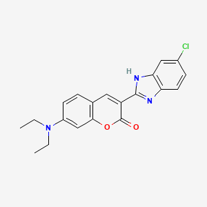 molecular formula C20H18ClN3O2 B2750402 3-(5-氯-1H-苯并咪唑啉-2-基)-7-(二乙基氨基)-2H-香豆素-2-酮 CAS No. 53350-30-4