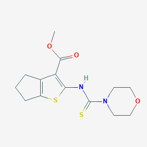 methyl 2-(morpholine-4-carbothioylamino)-5,6-dihydro-4H-cyclopenta[b]thiophene-3-carboxylate
