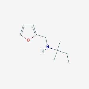 molecular formula C10H17NO B2750430 N-(furan-2-ylmethyl)-2-methylbutan-2-amine CAS No. 931992-32-4