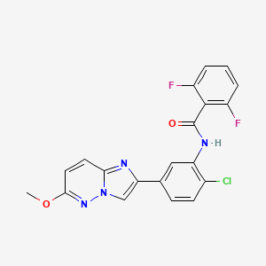 N-(2-chloro-5-(6-methoxyimidazo[1,2-b]pyridazin-2-yl)phenyl)-2,6-difluorobenzamide