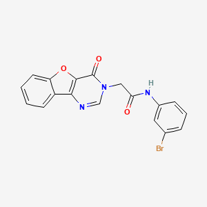 N-(3-bromophenyl)-2-(4-oxo-[1]benzofuro[3,2-d]pyrimidin-3-yl)acetamide