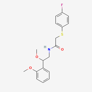 2-((4-fluorophenyl)thio)-N-(2-methoxy-2-(2-methoxyphenyl)ethyl)acetamide