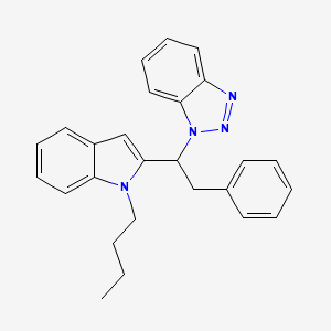 1-[1-(1-Butylindol-2-yl)-2-phenylethyl]benzotriazole