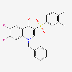 1-benzyl-3-[(3,4-dimethylphenyl)sulfonyl]-6,7-difluoroquinolin-4(1H)-one
