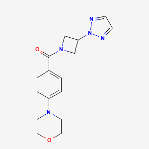 (3-(2H-1,2,3-triazol-2-yl)azetidin-1-yl)(4-morpholinophenyl)methanone