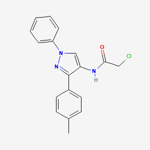 2-chloro-N-[3-(4-methylphenyl)-1-phenyl-4-pyrazolyl]acetamide