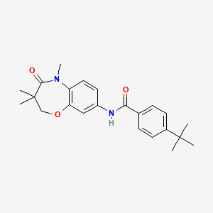 4-(tert-butyl)-N-(3,3,5-trimethyl-4-oxo-2,3,4,5-tetrahydrobenzo[b][1,4]oxazepin-8-yl)benzamide
