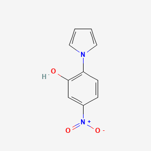 molecular formula C10H8N2O3 B2750496 5-nitro-2-(1H-pyrrol-1-yl)phenol CAS No. 106981-64-0