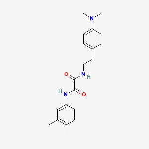 molecular formula C20H25N3O2 B2750499 N1-(4-(dimethylamino)phenethyl)-N2-(3,4-dimethylphenyl)oxalamide CAS No. 954011-66-6