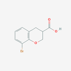 molecular formula C10H9BrO3 B2750501 8-Bromochroman-3-carboxylic acid CAS No. 1691794-69-0