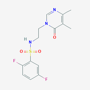 N-(2-(4,5-dimethyl-6-oxopyrimidin-1(6H)-yl)ethyl)-2,5-difluorobenzenesulfonamide