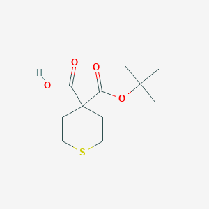 molecular formula C11H18O4S B2750508 4-[(Tert-butoxy)carbonyl]thiane-4-carboxylic acid CAS No. 2094633-54-0