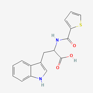 molecular formula C16H14N2O3S B2750509 3-(1H-indol-3-yl)-2-[(thiophen-2-yl)formamido]propanoic acid CAS No. 1396966-01-0