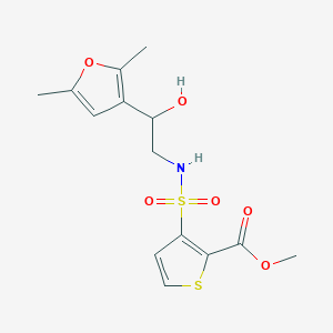 methyl 3-(N-(2-(2,5-dimethylfuran-3-yl)-2-hydroxyethyl)sulfamoyl)thiophene-2-carboxylate