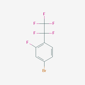 molecular formula C8H3BrF6 B2750515 4-溴-2-氟-1-(全氟乙基)苯 CAS No. 1355157-49-1