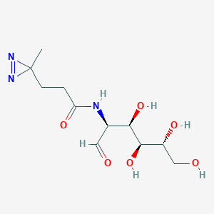 3-(3-Methyl-3H-diazirin-3-yl)-N-((2S,3R,4S,5R)-3,4,5,6-tetrahydroxy-1-oxohexan-2-yl)propanamide