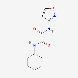 molecular formula C11H15N3O3 B2750559 N1-cyclohexyl-N2-(isoxazol-3-yl)oxalamide CAS No. 899743-86-3