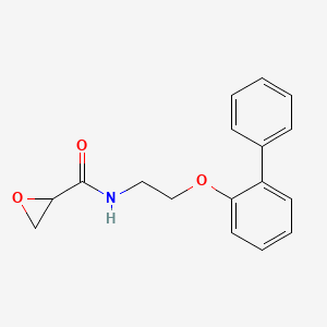 molecular formula C17H17NO3 B2750565 N-[2-(2-Phenylphenoxy)ethyl]oxirane-2-carboxamide CAS No. 2418672-93-0