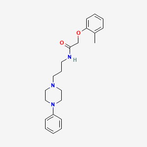 molecular formula C22H29N3O2 B2750568 N-(3-(4-phenylpiperazin-1-yl)propyl)-2-(o-tolyloxy)acetamide CAS No. 1049375-34-9
