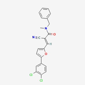 N-benzyl-2-cyano-3-[5-(3,4-dichlorophenyl)furan-2-yl]-N-methylprop-2-enamide