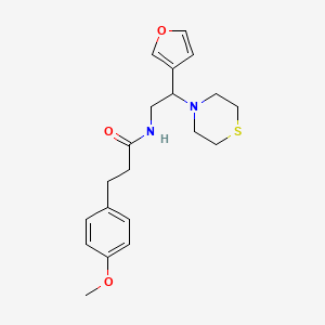 N-(2-(furan-3-yl)-2-thiomorpholinoethyl)-3-(4-methoxyphenyl)propanamide