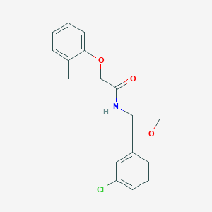 N-(2-(3-chlorophenyl)-2-methoxypropyl)-2-(o-tolyloxy)acetamide