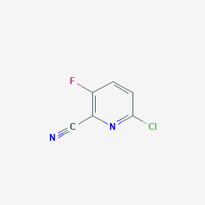 molecular formula C6H2ClFN2 B2750586 6-氯-3-氟吡啶甲腈 CAS No. 1207609-52-6