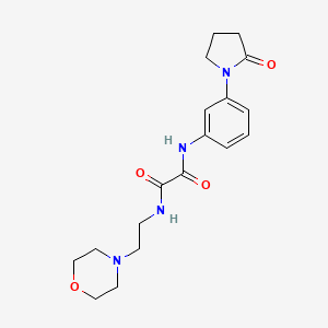 N1-(2-morpholinoethyl)-N2-(3-(2-oxopyrrolidin-1-yl)phenyl)oxalamide