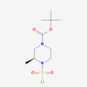 Tert-butyl (3S)-4-chlorosulfonyl-3-methylpiperazine-1-carboxylate