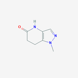 molecular formula C7H9N3O B2750631 1-甲基-6,7-二氢-4H-吡唑并[4,3-b]吡啶-5-酮 CAS No. 2168301-65-1