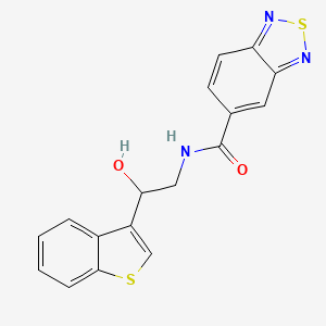 N-(2-(benzo[b]thiophen-3-yl)-2-hydroxyethyl)benzo[c][1,2,5]thiadiazole-5-carboxamide