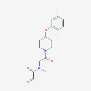 molecular formula C19H26N2O3 B2750640 N-[2-[4-(2,5-Dimethylphenoxy)piperidin-1-yl]-2-oxoethyl]-N-methylprop-2-enamide CAS No. 2202078-23-5