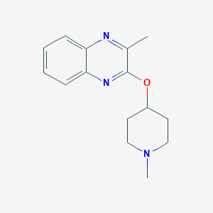 molecular formula C15H19N3O B2750647 2-Methyl-3-[(1-methylpiperidin-4-yl)oxy]quinoxaline CAS No. 2195937-66-5