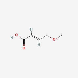 molecular formula C5H8O3 B2750659 (E)-4-methoxybut-2-enoic acid CAS No. 63968-74-1; 75933-65-2