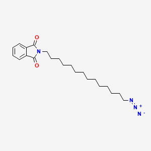 molecular formula C22H32N4O2 B2750665 2-(14-叠氮基十四烷基)-2,3-二氢-1H-异吲哚-1,3-二酮 CAS No. 2303565-75-3