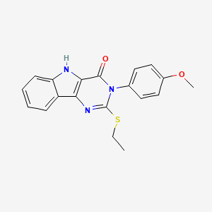 2-ethylsulfanyl-3-(4-methoxyphenyl)-5H-pyrimido[5,4-b]indol-4-one