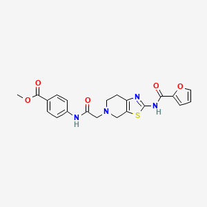 methyl 4-(2-(2-(furan-2-carboxamido)-6,7-dihydrothiazolo[5,4-c]pyridin-5(4H)-yl)acetamido)benzoate