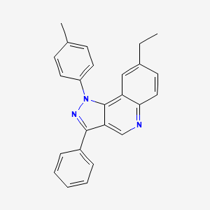 molecular formula C25H21N3 B2750672 8-ethyl-1-(4-methylphenyl)-3-phenyl-1H-pyrazolo[4,3-c]quinoline CAS No. 901264-73-1