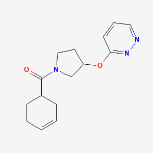 Cyclohex-3-en-1-yl(3-(pyridazin-3-yloxy)pyrrolidin-1-yl)methanone