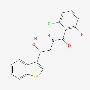 N-(2-(benzo[b]thiophen-3-yl)-2-hydroxyethyl)-2-chloro-6-fluorobenzamide