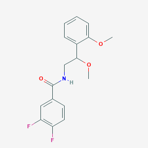 molecular formula C17H17F2NO3 B2750703 3,4-difluoro-N-(2-methoxy-2-(2-methoxyphenyl)ethyl)benzamide CAS No. 1795472-09-1