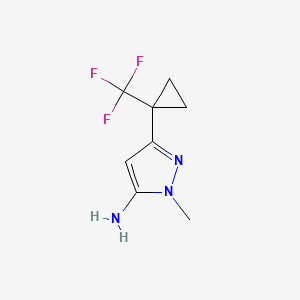 2-Methyl-5-[1-(trifluoromethyl)cyclopropyl]pyrazol-3-amine