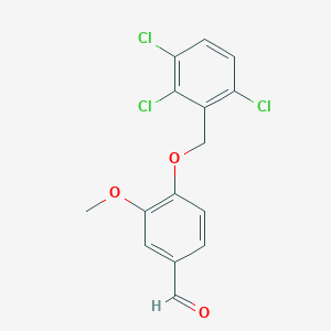 3-Methoxy-4-[(2,3,6-trichlorophenyl)methoxy]benzaldehyde