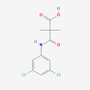 molecular formula C11H11Cl2NO3 B2750712 3-(3,5-二氯苯胺基)-2,2-二甲基-3-氧代丙酸 CAS No. 1546599-90-9