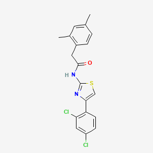 N-(4-(2,4-dichlorophenyl)thiazol-2-yl)-2-(2,4-dimethylphenyl)acetamide