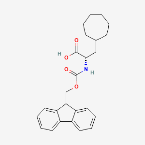 (2S)-3-cycloheptyl-2-({[(9H-fluoren-9-yl)methoxy]carbonyl}amino)propanoic acid