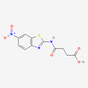 4-[(6-Nitro-1,3-benzothiazol-2-yl)amino]-4-oxobutanoic acid